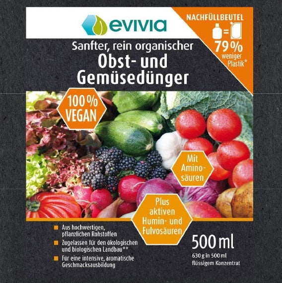 evivia® Obst- und Gemüsedünger Nachfüllpackung